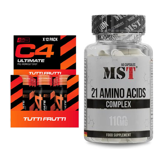 Trainings-Set: Cellucor C4 Ultimate Pre-Workout + MST 21 Amino Acids – alle enthaltenen Artikel
