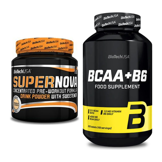 Trainings-Set: BioTech Supernova + BioTech BCAA+B6 200 Tabl – alle enthaltenen Artikel