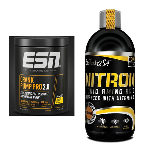 Trainings-Set: ESN Crank Pump Pro 2.0 + BioTech Liquid Amino – alle enthaltenen Artikel