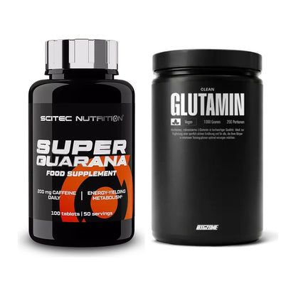 Trainings-Set: Scitec Super Guarana 100 Tabl. + Big Zone Glutamin – alle enthaltenen Artikel