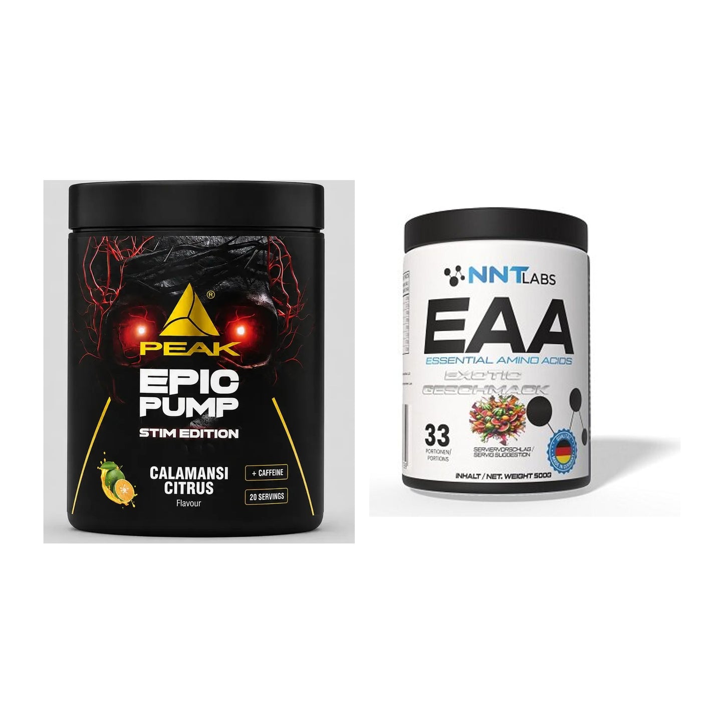 Trainings-Set: Peak Epic Pump Stim Edition + NNT EAA – alle enthaltenen Artikel