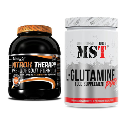 Trainings-Set: BioTech NitroX Therapy + MST Glutamine – alle enthaltenen Artikel