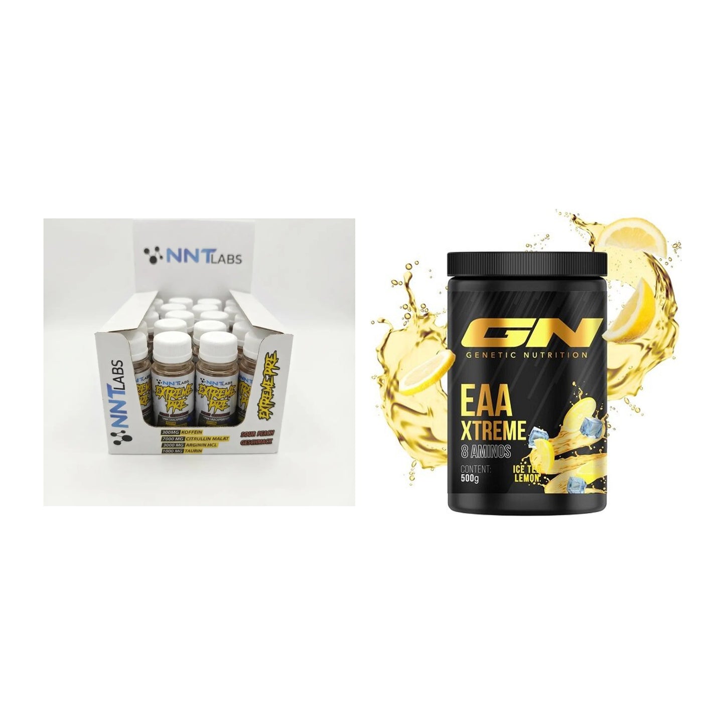 Trainings-Set: NNT Extreme Pre-Workout Shot + GN EAA Xtreme – alle enthaltenen Artikel