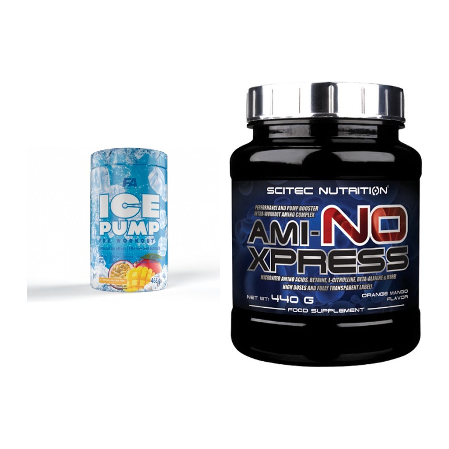 Trainings-Set: FA Nutrition ICE Pump + Scitec Ami-NO Xpress – alle enthaltenen Artikel