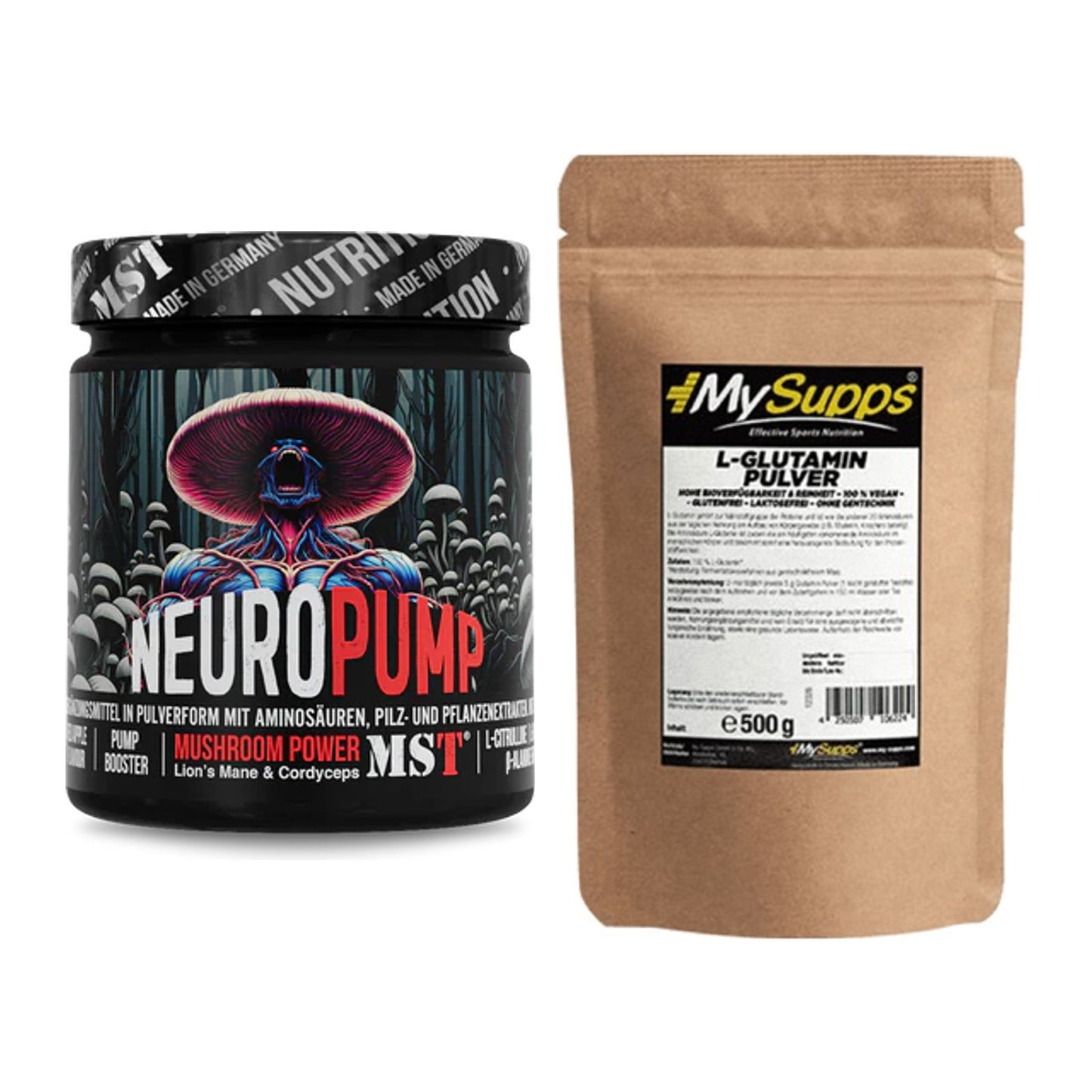 Trainings-Set: MST NeuroPump + MySupps Glutamine – alle enthaltenen Artikel