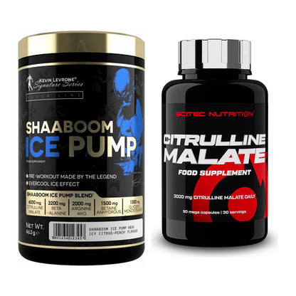 Trainings-Set: Kevin Levrone Shaaboom Ice + Scitec Citrulline Malate – alle enthaltenen Artikel