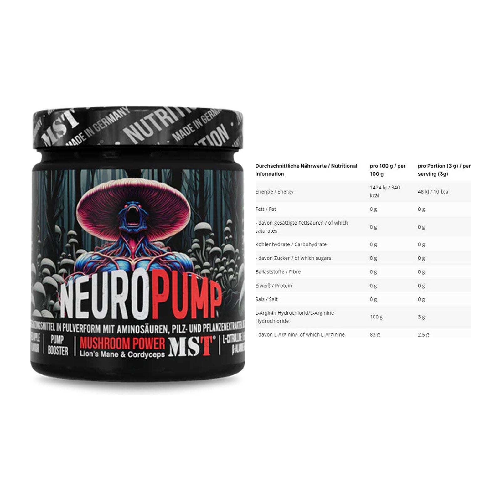 Trainings-Set: MST NeuroPump + INLEAD L-Arginin HCL – alle enthaltenen Artikel