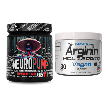 Trainings-Set: MST NeuroPump + NNT Arginin HCL 1200 mg – alle enthaltenen Artikel