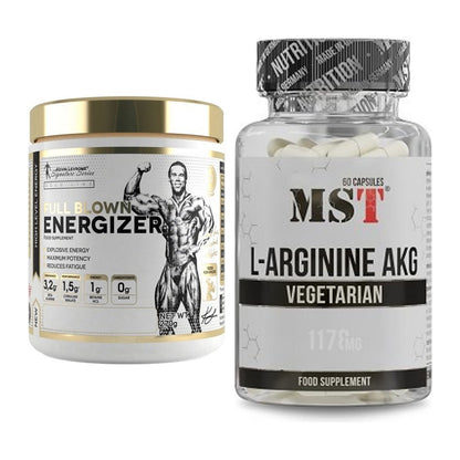 Trainings-Set: Kevin Levrone Full Blown + MST Arginin AAKG 1178mg – alle enthaltenen Artikel