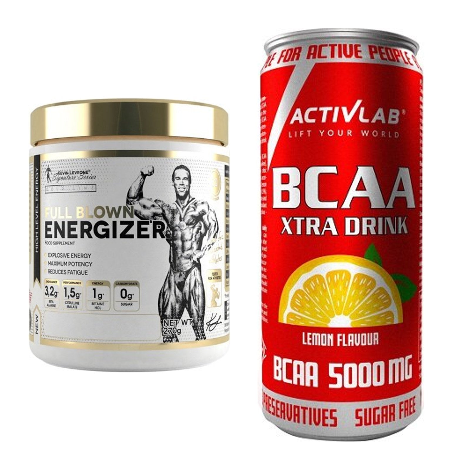 Trainings-Set: Kevin Levrone Full Blown + Activlab BCAA Xtra Drink – alle enthaltenen Artikel
