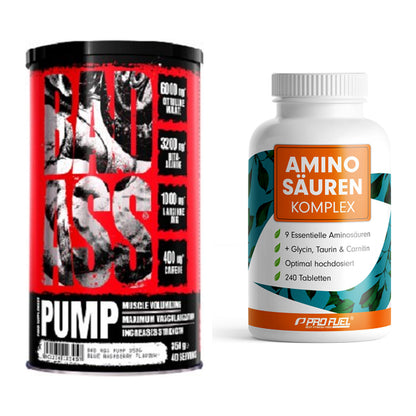 Trainings-Set: BAD ASS Pump + ProFuel Aminosäuren Komplex 240 – alle enthaltenen Artikel