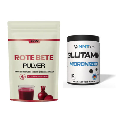 Trainings-Set: FGN Rote Beete Pulver + NNT Glutamin – alle enthaltenen Artikel
