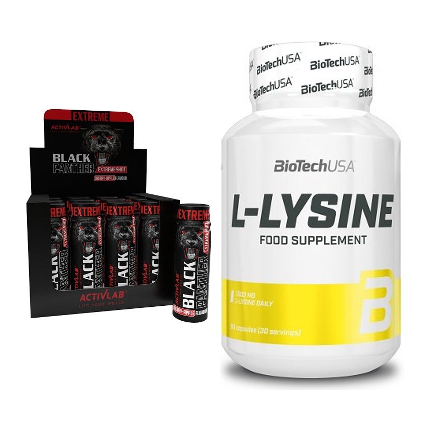 Trainings-Set: Activlab Black Panther Extreme + BioTech L-Lysine – alle enthaltenen Artikel