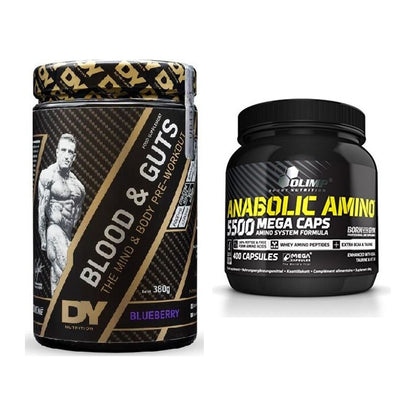 Trainings-Set: DY Nutrition Blood&Guts + Olimp Anabolic Amino 5500 – alle enthaltenen Artikel
