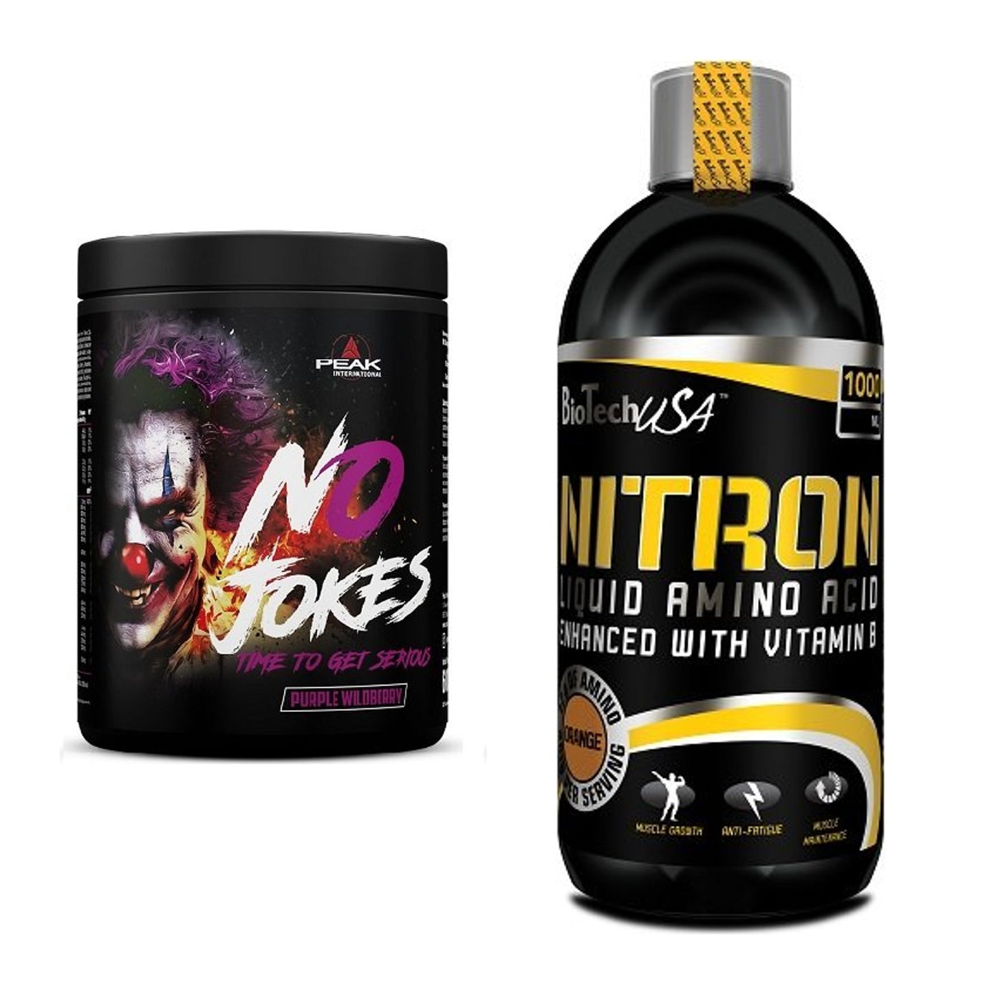Trainings-Set: Peak No Jokes + BioTech Liquid Amino – alle enthaltenen Artikel