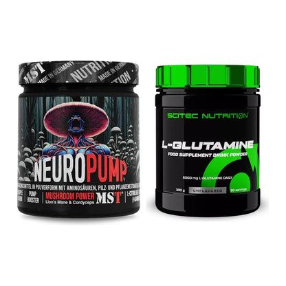 Trainings-Set: MST NeuroPump 540g (Red Apple) + Scitec L-Glutamin – alle enthaltenen Artikel