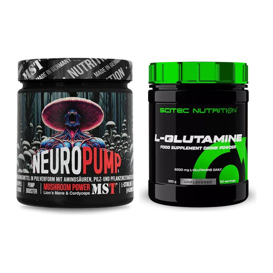 Trainings-Set: MST NeuroPump 540g (Red Apple) + Scitec L-Glutamin – alle enthaltenen Artikel