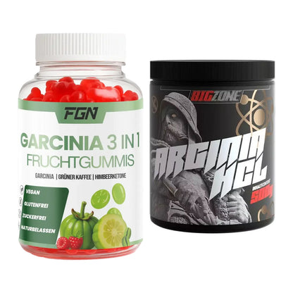 Trainings-Set: FGN Garcinia 60 Fruchtgummies + Big Zone Arginine HCl – alle enthaltenen Artikel