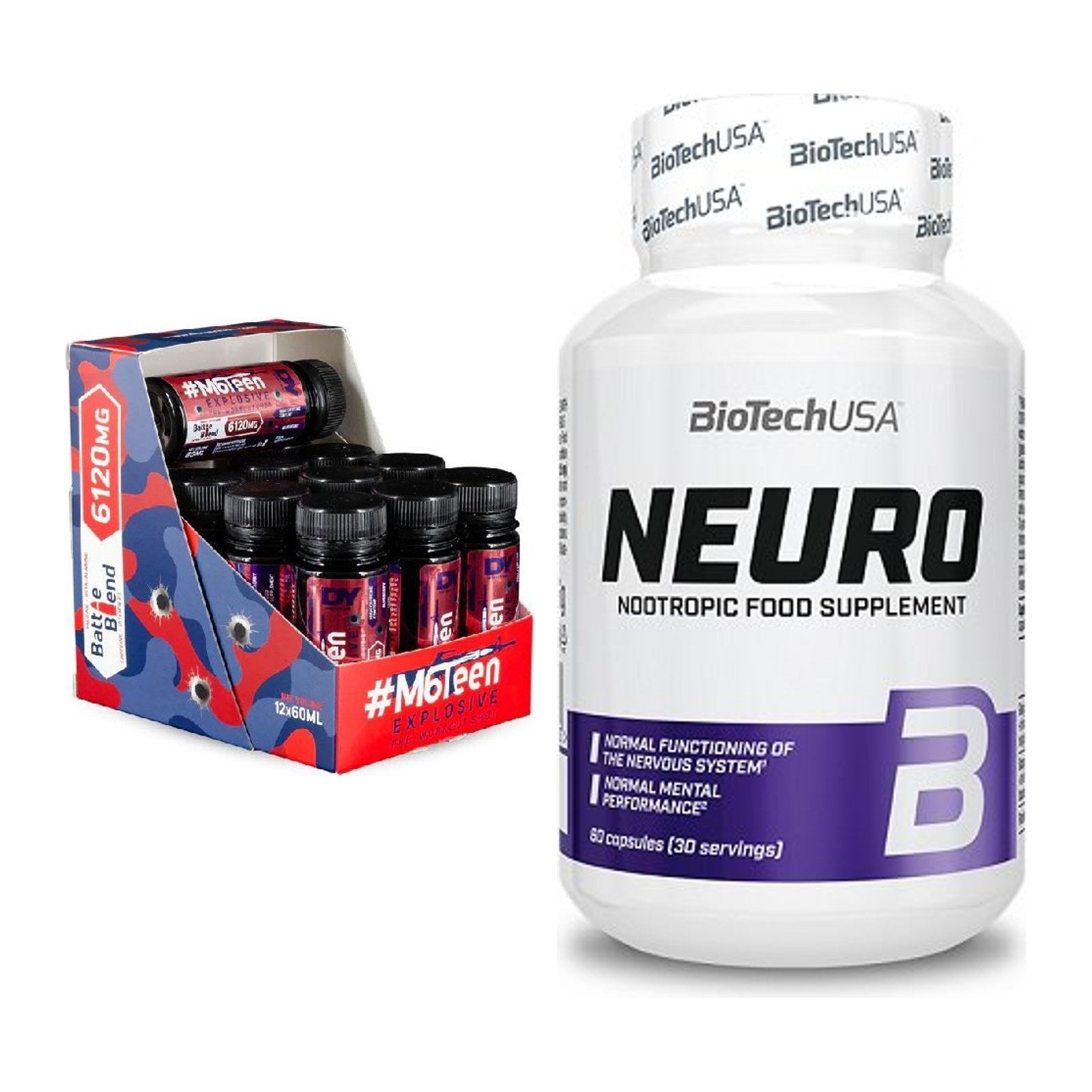 Trainings-Set: DY Nutrition M6Teen Prewokrout + BioTech Neuro – alle enthaltenen Artikel