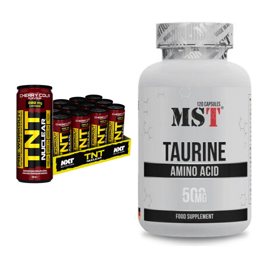 Trainings-Set: NXT Nutrition TNT NUCLEAR + MST Taurine – alle enthaltenen Artikel