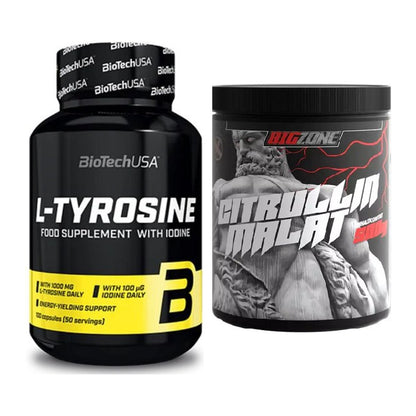 Trainings-Set: BioTech Tyrosine + Big Zone Citrullin Malat – alle enthaltenen Artikel