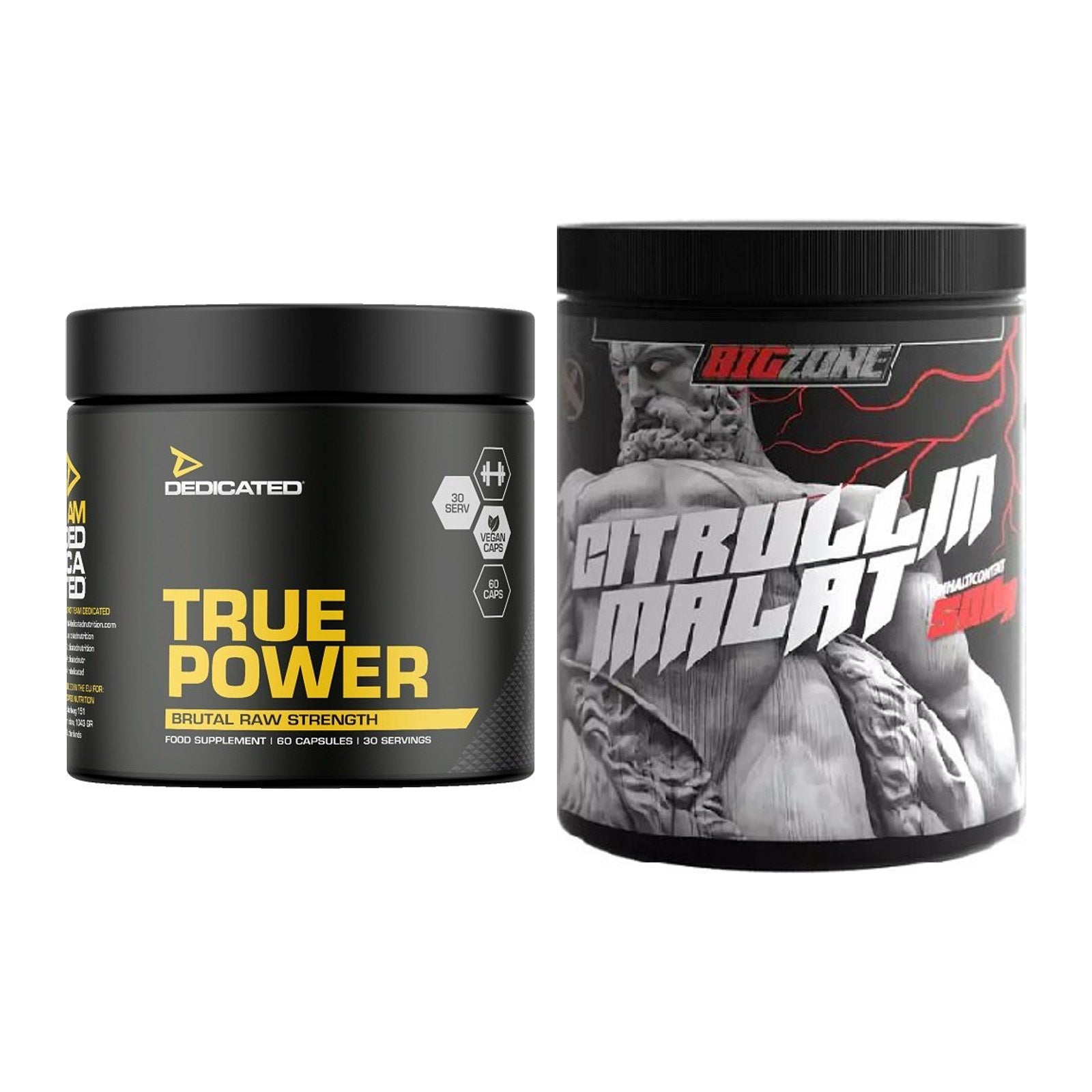 Trainings-Set: Dedicated True Power + Big Zone Citrullin Malat – alle enthaltenen Artikel