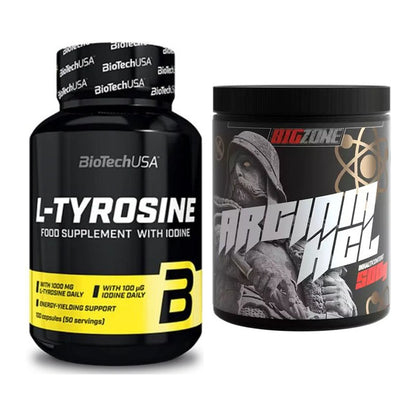 Trainings-Set: BioTech Tyrosine + Big Zone Arginine HCl – alle enthaltenen Artikel