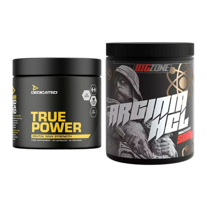 Trainings-Set: Dedicated True Power + Big Zone Arginine HCl – alle enthaltenen Artikel