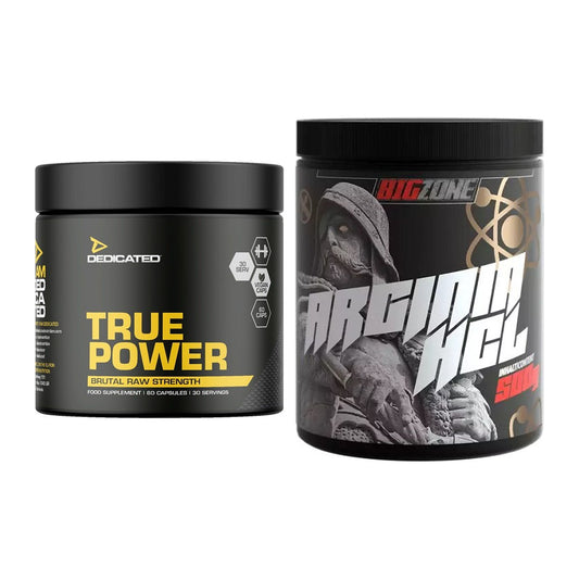 Trainings-Set: Dedicated True Power + Big Zone Arginine HCl – alle enthaltenen Artikel