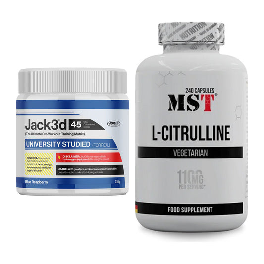Trainings-Set: USP Labs Jack3d 45 Serv. + MST Citrulline – alle enthaltenen Artikel