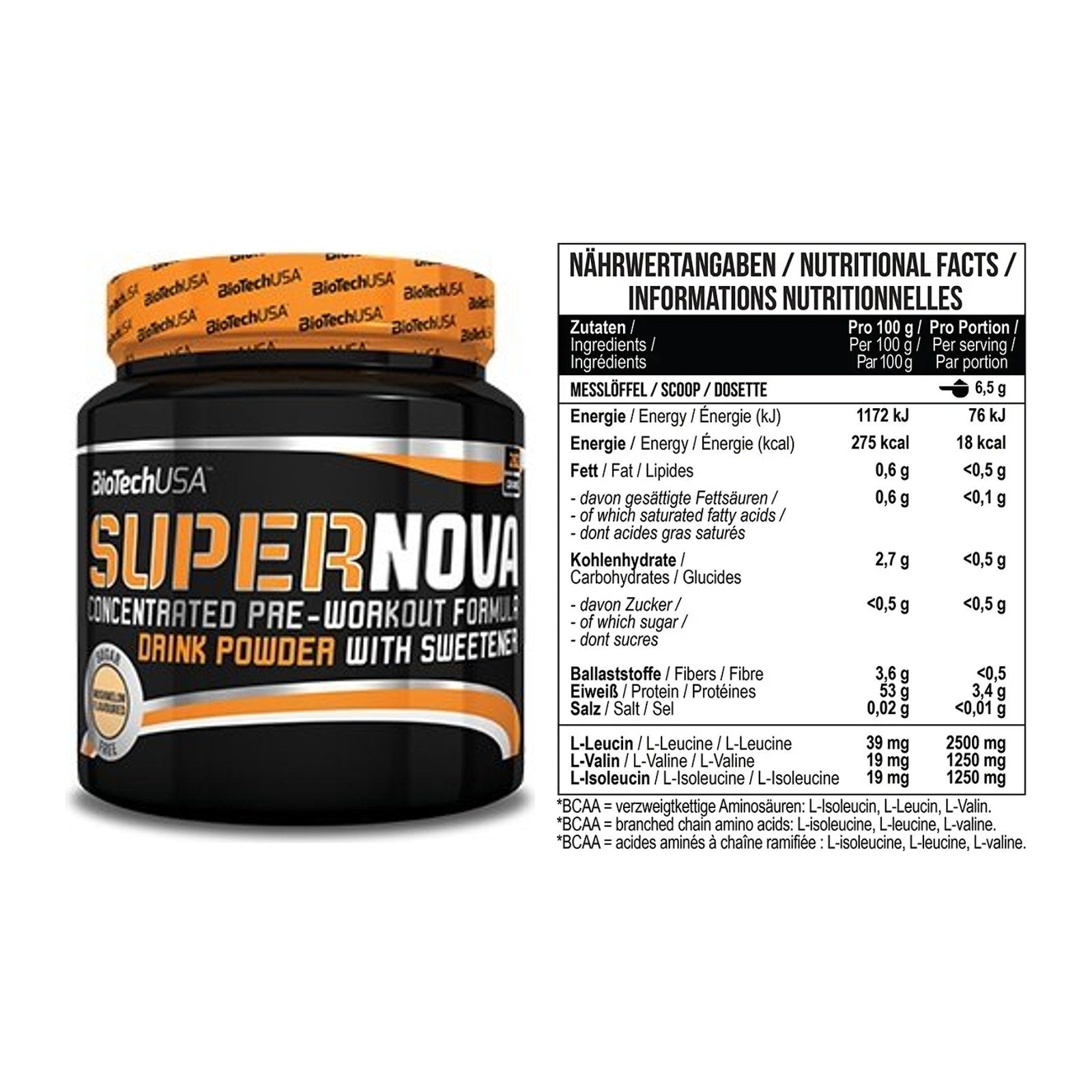 Trainings-Set: BioTech Supernova + MST BCAA Zero – alle enthaltenen Artikel