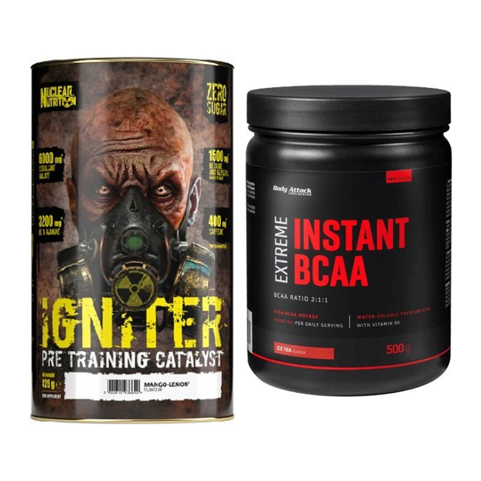 Trainings-Set: Nuclear Nutrition IGNITER + Body Attack Instant BCAA – alle enthaltenen Artikel