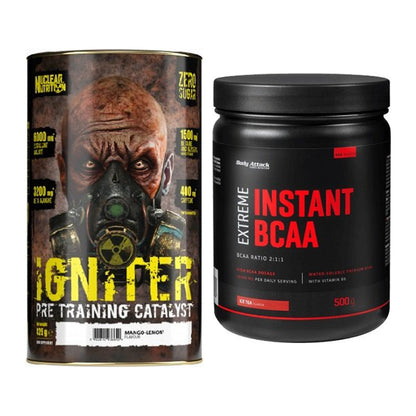 Trainings-Set: Nuclear Nutrition IGNITER + Body Attack Instant BCAA – alle enthaltenen Artikel