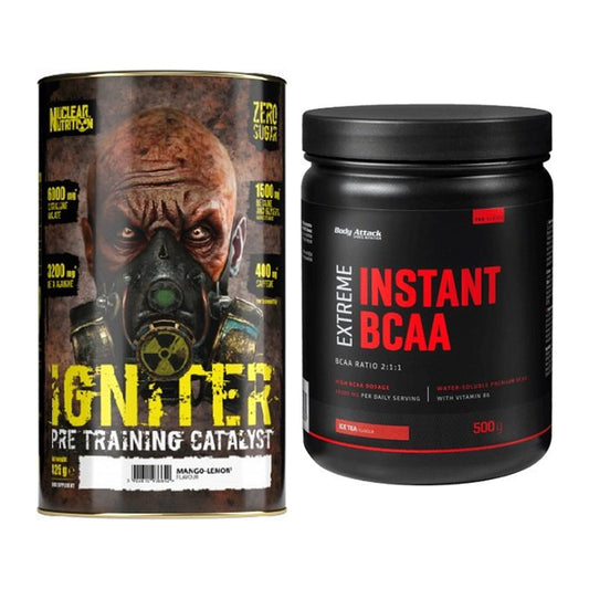 Trainings-Set: Nuclear Nutrition IGNITER + Body Attack Instant BCAA – alle enthaltenen Artikel