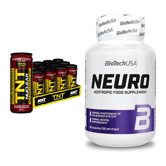 Trainings-Set: NXT Nutrition TNT NUCLEAR + BioTech Neuro – alle enthaltenen Artikel