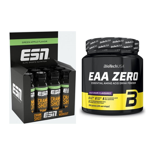 Trainings-Set: ESN Crank Pump Shot + BioTech EAA Zero – alle enthaltenen Artikel