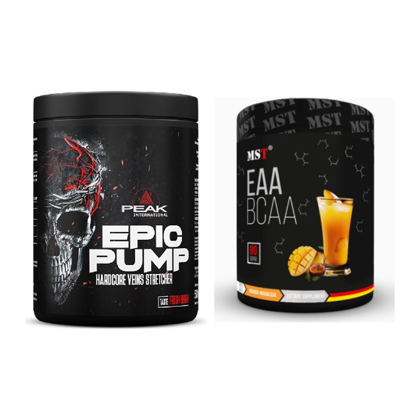Trainings-Set: Peak EPIC Pump + MST EAA & BCAA – alle enthaltenen Artikel