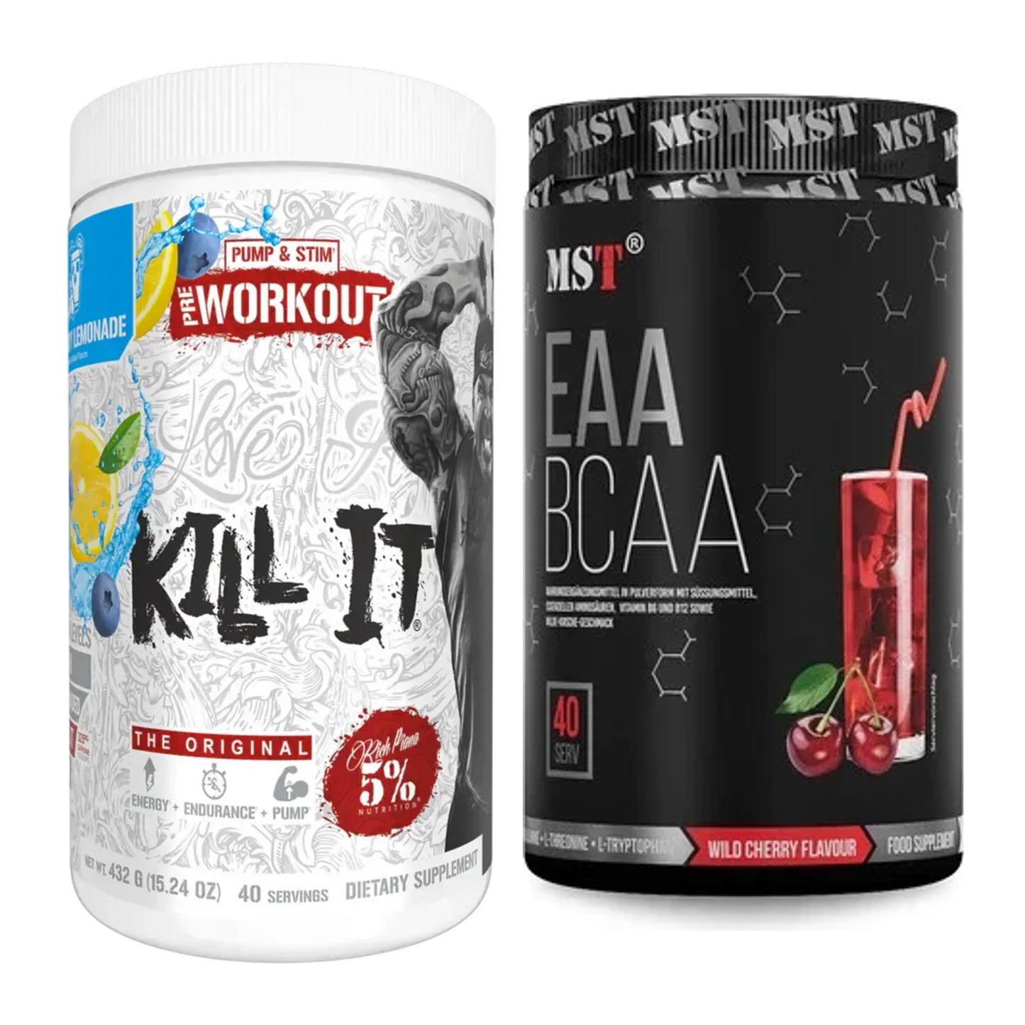 Trainings-Set: Rich Piana 5% Nutrition Kill It + MST EAA & BCAA – alle enthaltenen Artikel