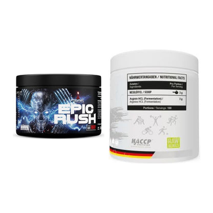 Trainings-Set: Peak Epic Rush + MST Arginine HCL – alle enthaltenen Artikel