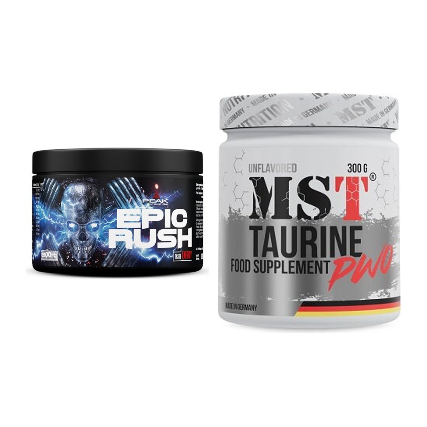 Trainings-Set: Peak Epic Rush + MST Taurine – alle enthaltenen Artikel