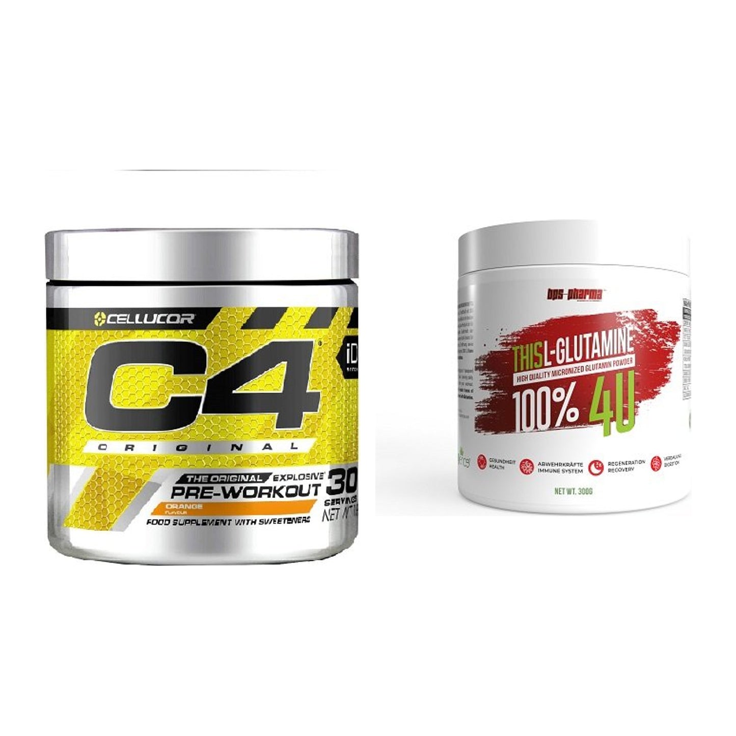 Trainings-Set: Cellucor C4 Original + BPS-Pharma This Glutamin – alle enthaltenen Artikel