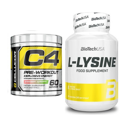 Trainings-Set: Cellucor C4 Original 60 Serv. + BioTech L-Lysine – alle enthaltenen Artikel