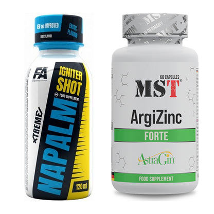 Trainings-Set: FA Nutrition Xtreme Napalm Igniter + MST ArgiZinc Forte – alle enthaltenen Artikel
