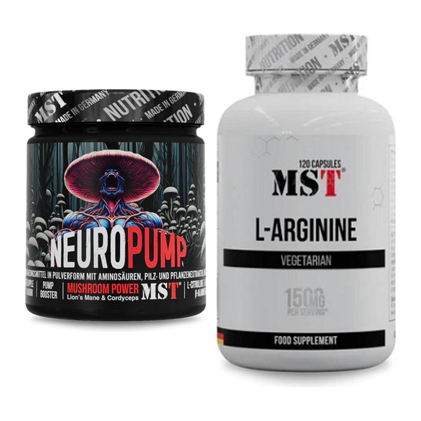 Trainings-Set: MST NeuroPump + MST L-Arginine 120 Kaps. – alle enthaltenen Artikel