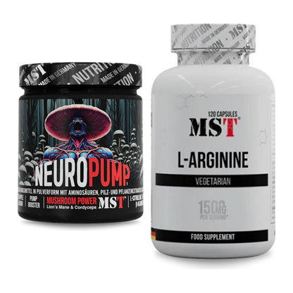 Trainings-Set: MST NeuroPump + MST L-Arginine 120 Kaps. – alle enthaltenen Artikel