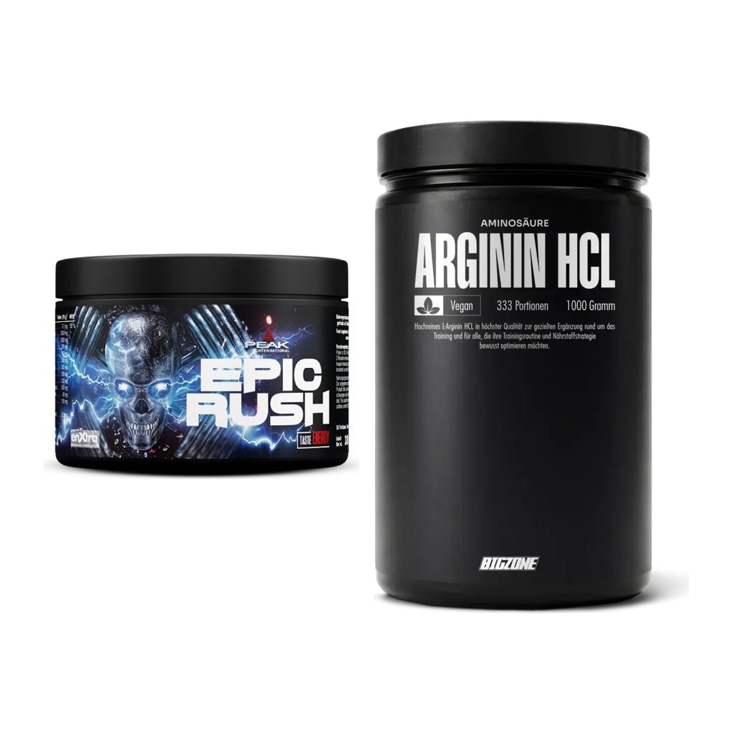 Trainings-Set: Peak Epic Rush + Big Zone L-Arginin – alle enthaltenen Artikel