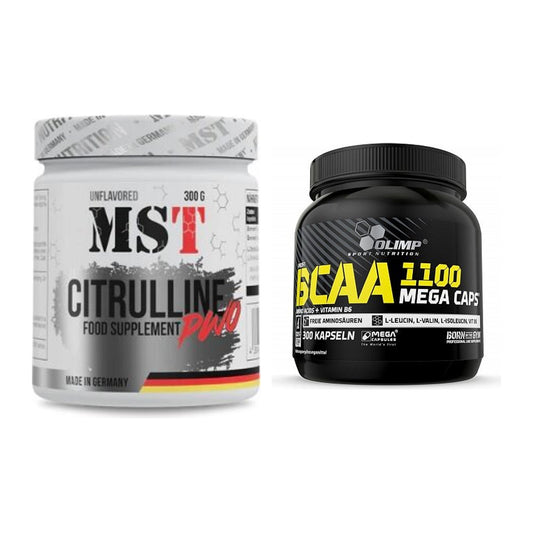 Trainings-Set: MST Citrulline Malat 300g + Olimp BCAA Mega Caps – alle enthaltenen Artikel