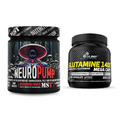 Trainings-Set: MST NeuroPump + Olimp L-Glutamine Mega Caps – alle enthaltenen Artikel
