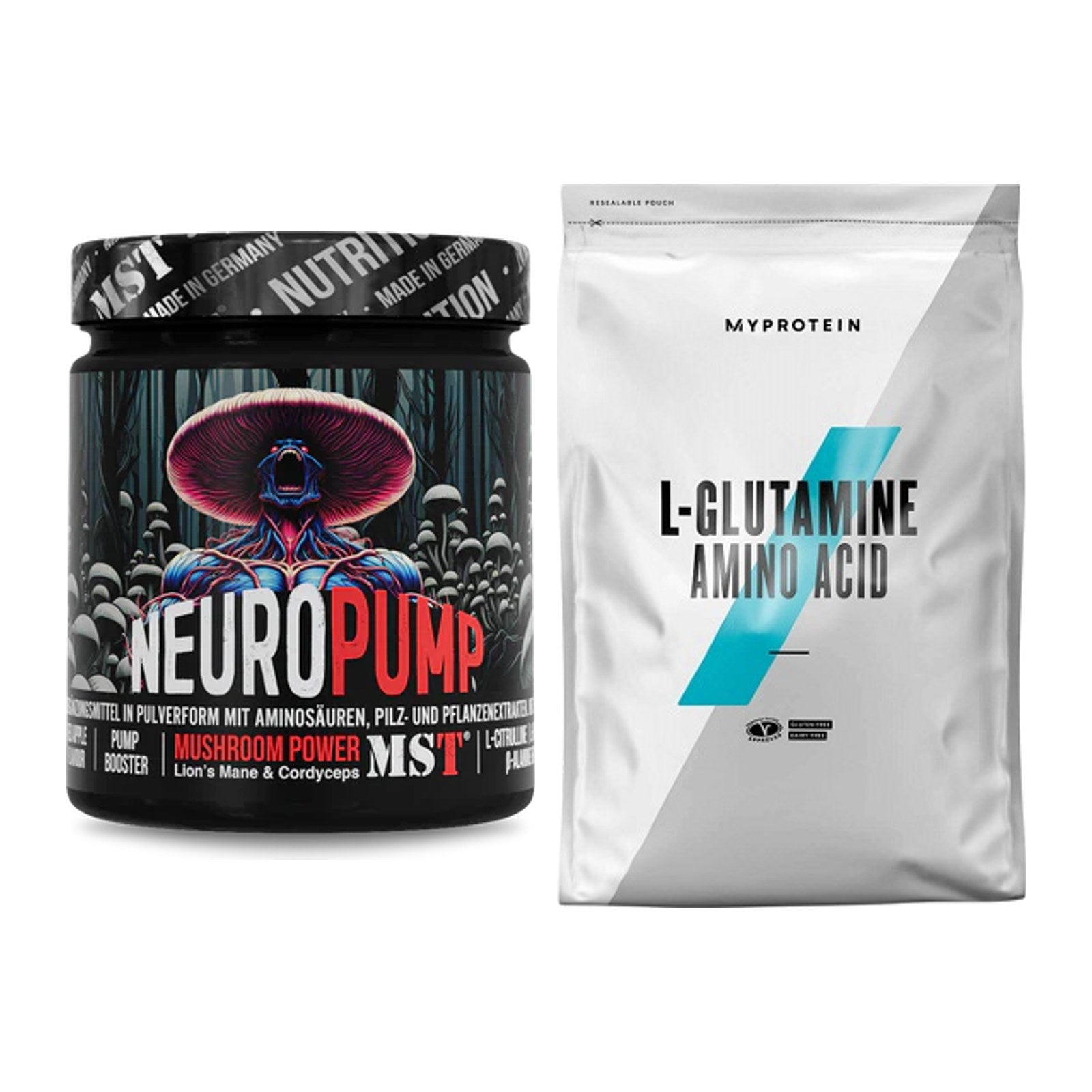 Trainings-Set: MST NeuroPump + MyProtein Glutamin – alle enthaltenen Artikel