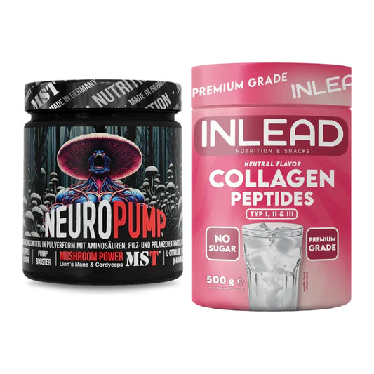 Trainings-Set: MST NeuroPump 270g (Red + INLEAD Collagen Peptides – alle enthaltenen Artikel